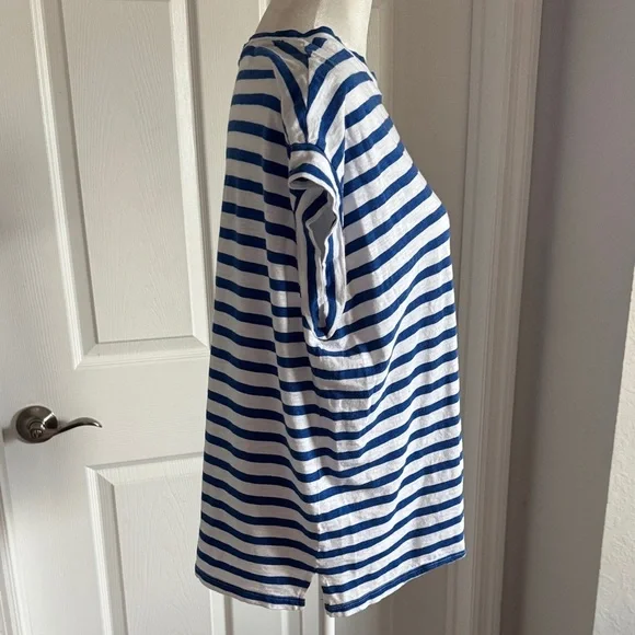 Sonoma Navy and White Striped Tee - Picture 3 of 9